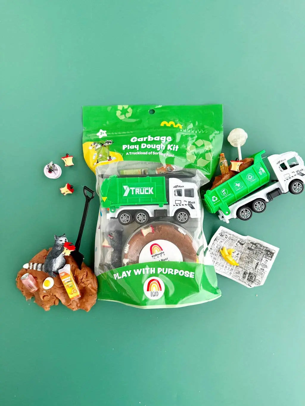 Garbage KidDough Play Kit Earth Grown KidDoughs (KidDoughs by EGKD)