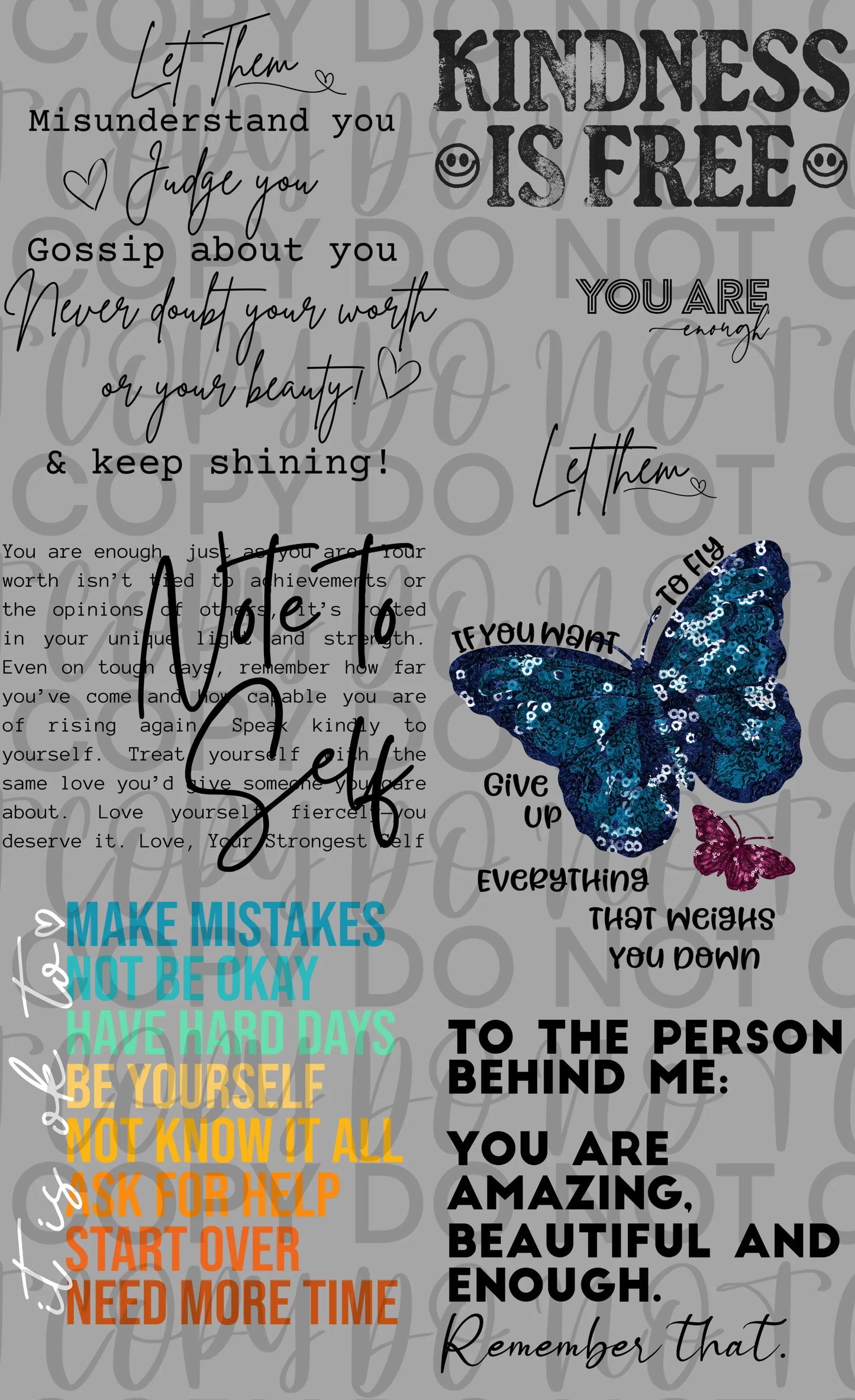 Kindness Gang Sheet Mini - Branded By Barta