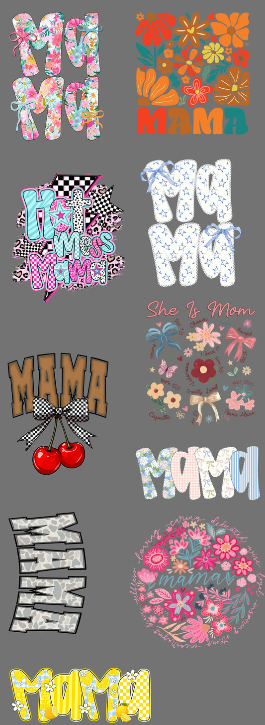 Mama Pre Made Gang Sheet brandedbybarta