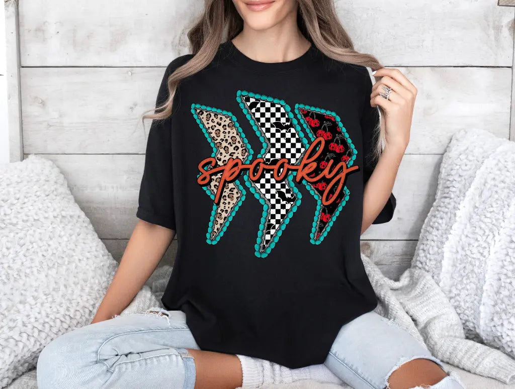 Spooky Western Lightning Bolt Branded By Barta