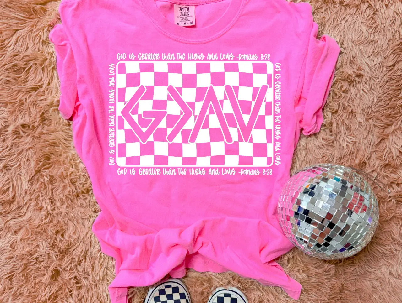 God Is Greater Than The Highs And Lows White - Branded By Barta