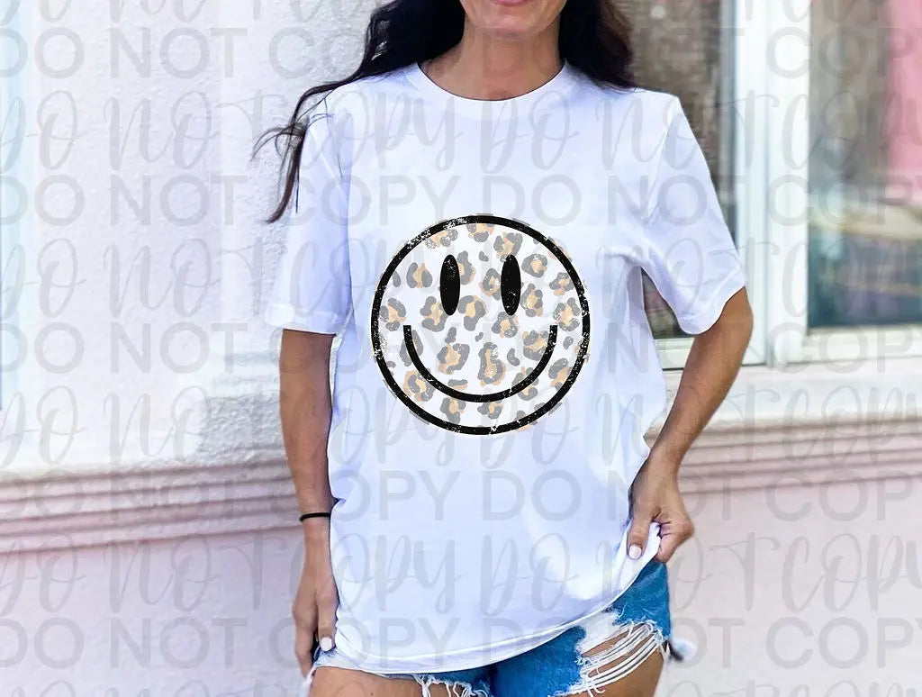 Leopard Smiley Face - Branded By Barta