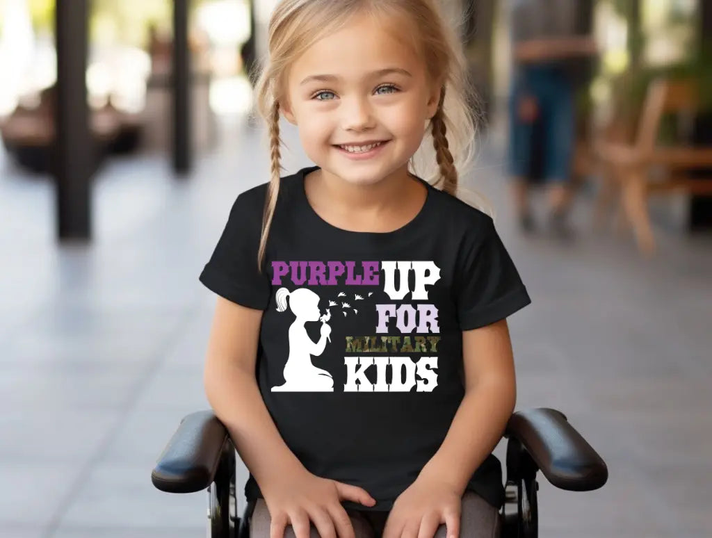 Military Kids Purple Up