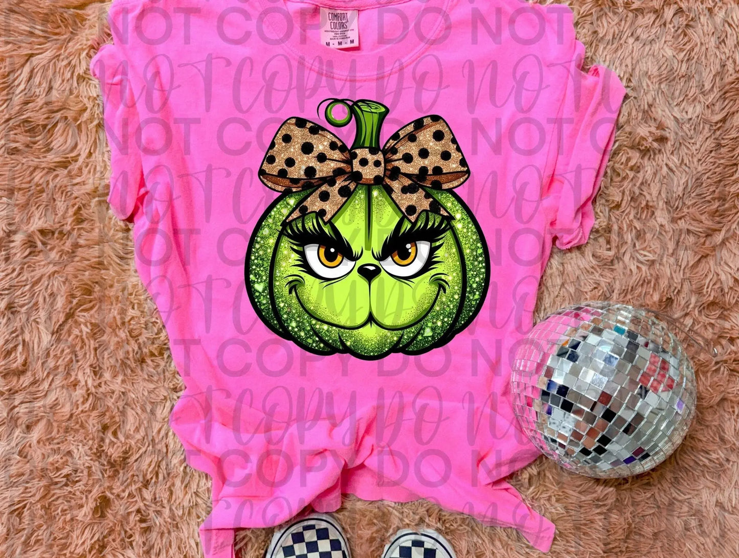 G pumpkin with bow -leopard - Branded By Barta