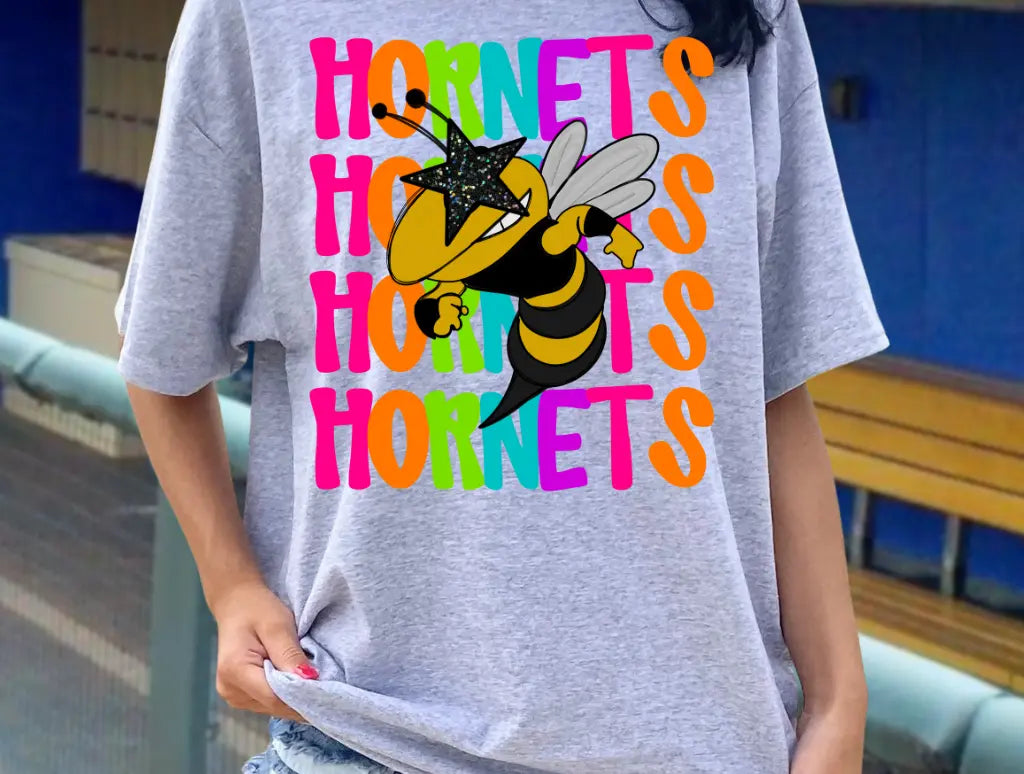 Colorful Stacked Hornets brandedbybarta