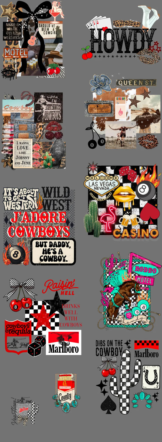 Western Pre Made Gang Sheet 2 brandedbybarta