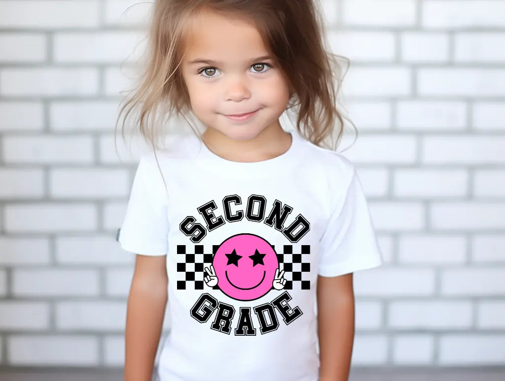 Second Grade Smiley Pink brandedbybarta