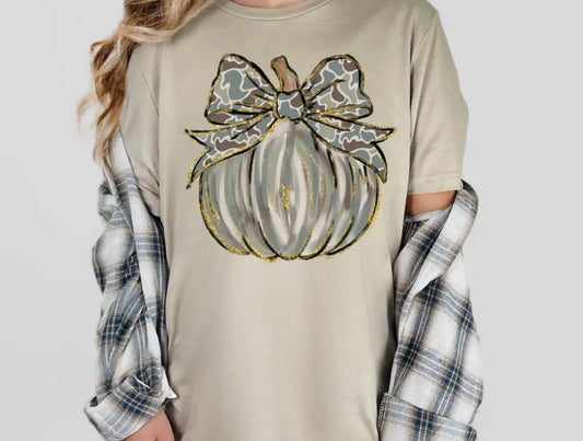 Pumpkin Camo Bow Branded By Barta