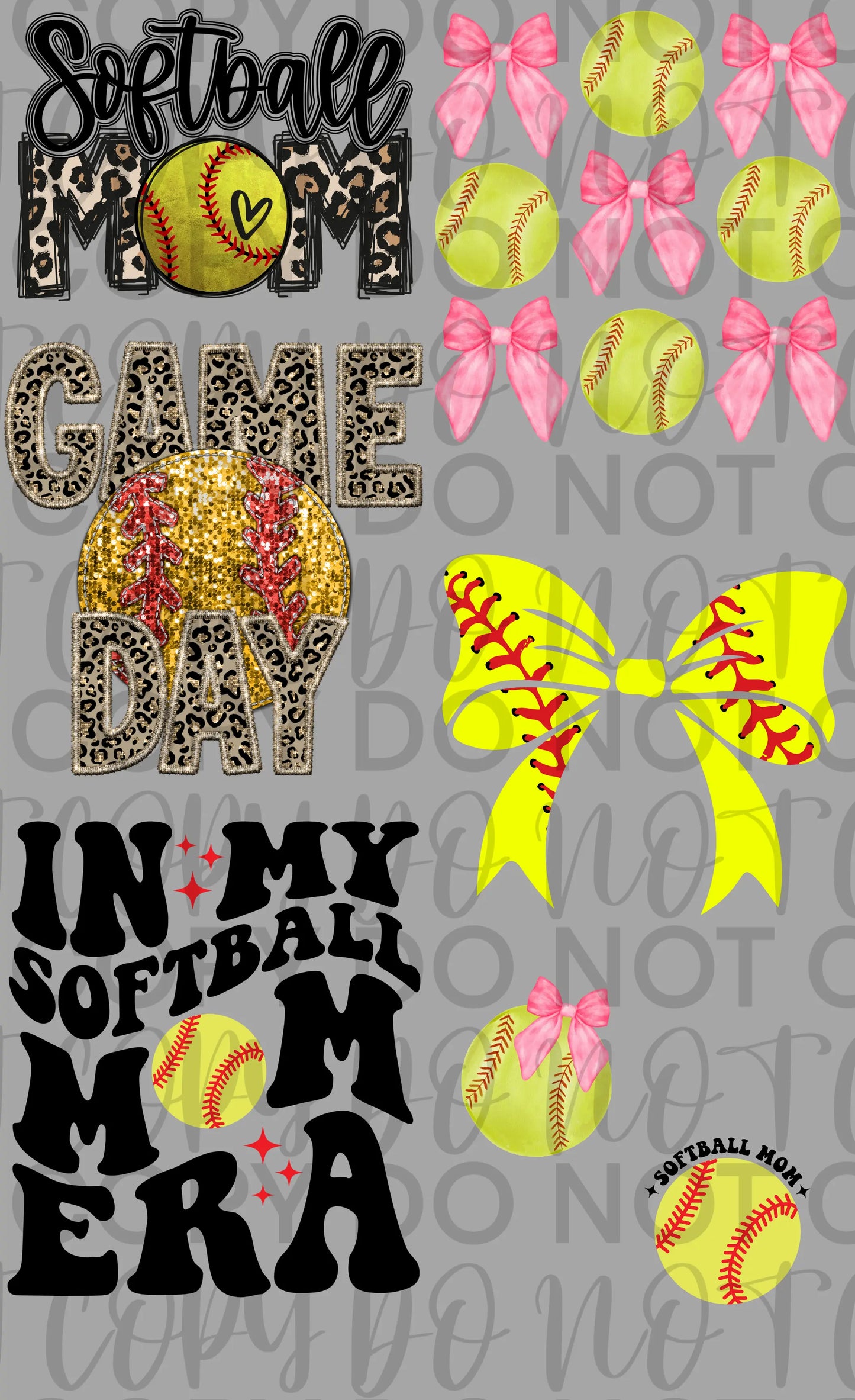 Softball Mom Gang Sheet Mini - Branded By Barta