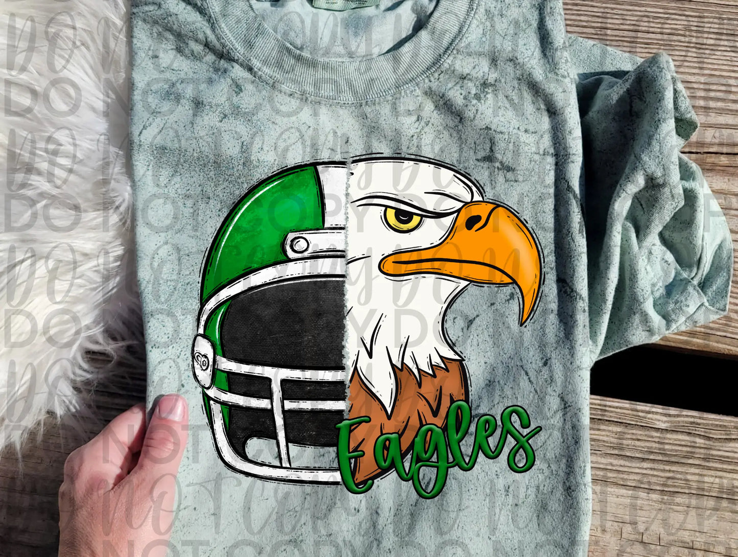 Eagles FB Helmet - Branded By Barta