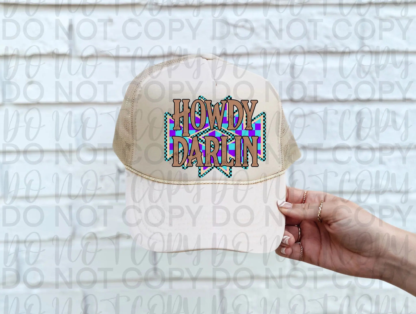 Howdy darlin hat - Branded By Barta