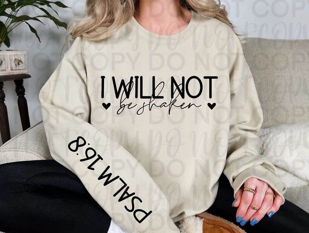 I Will Not Be Shaken - Branded By Barta