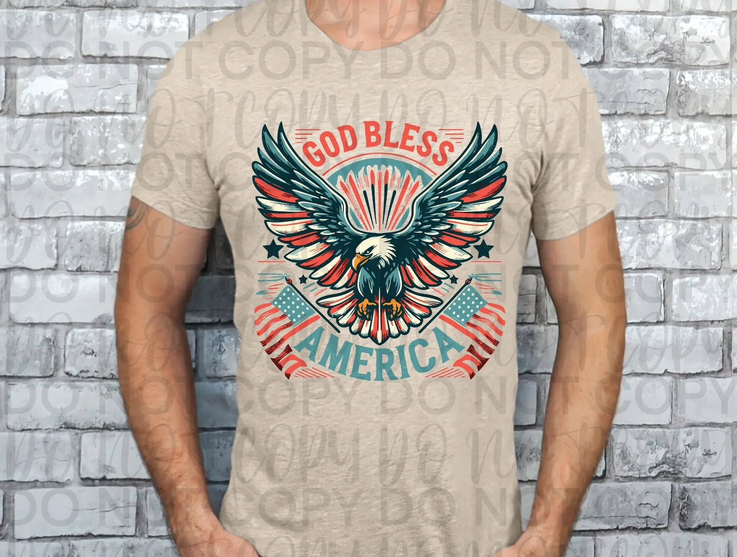 God bless america eagle - Branded By Barta