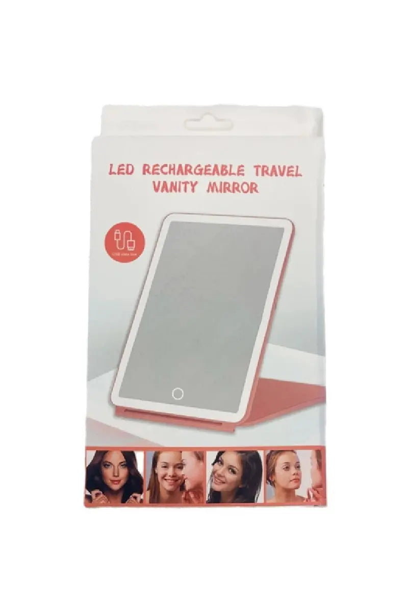 Rechargeable travel led makeup mirror tablet Branded By Barta