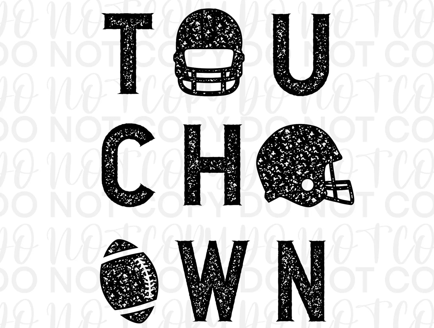 Touchdown Screen Print White - Branded By Barta