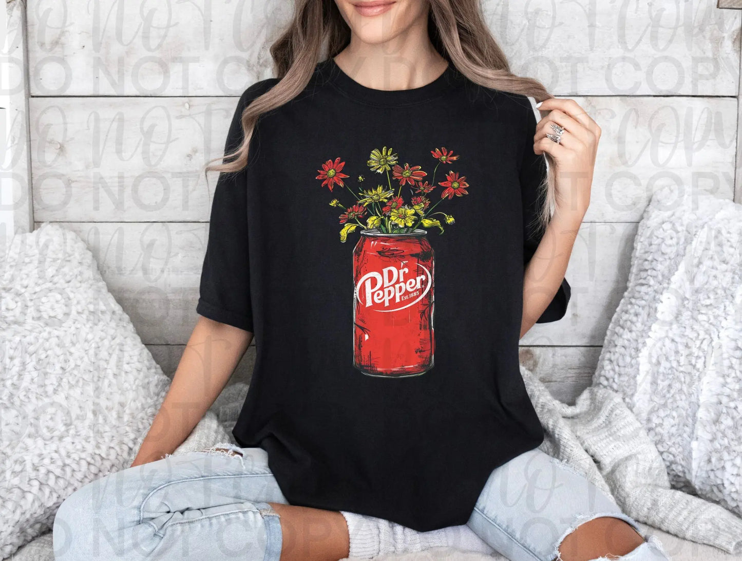 Dr Pepper with flowers - Branded By Barta