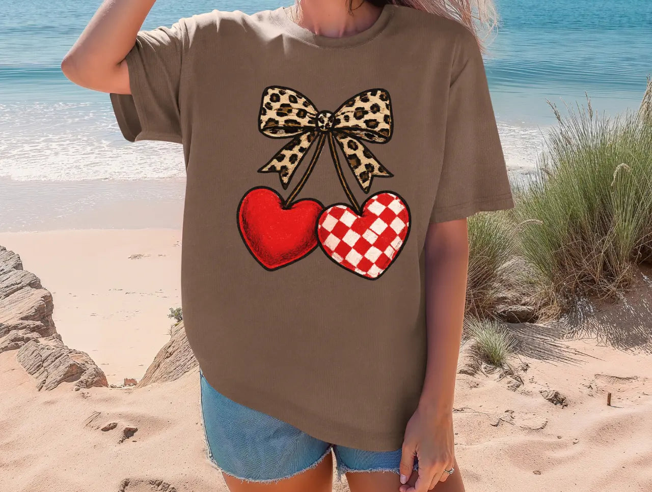 Leopard Cherry Bow brandedbybarta