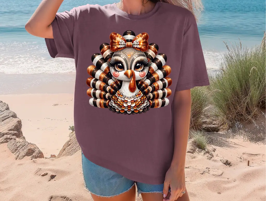 Faux Sequin Turkey Branded By Barta