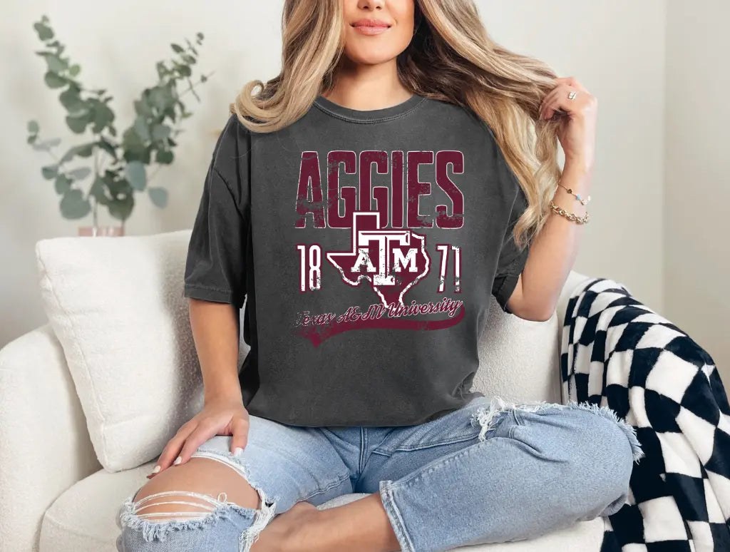 Distressed Aggies brandedbybarta