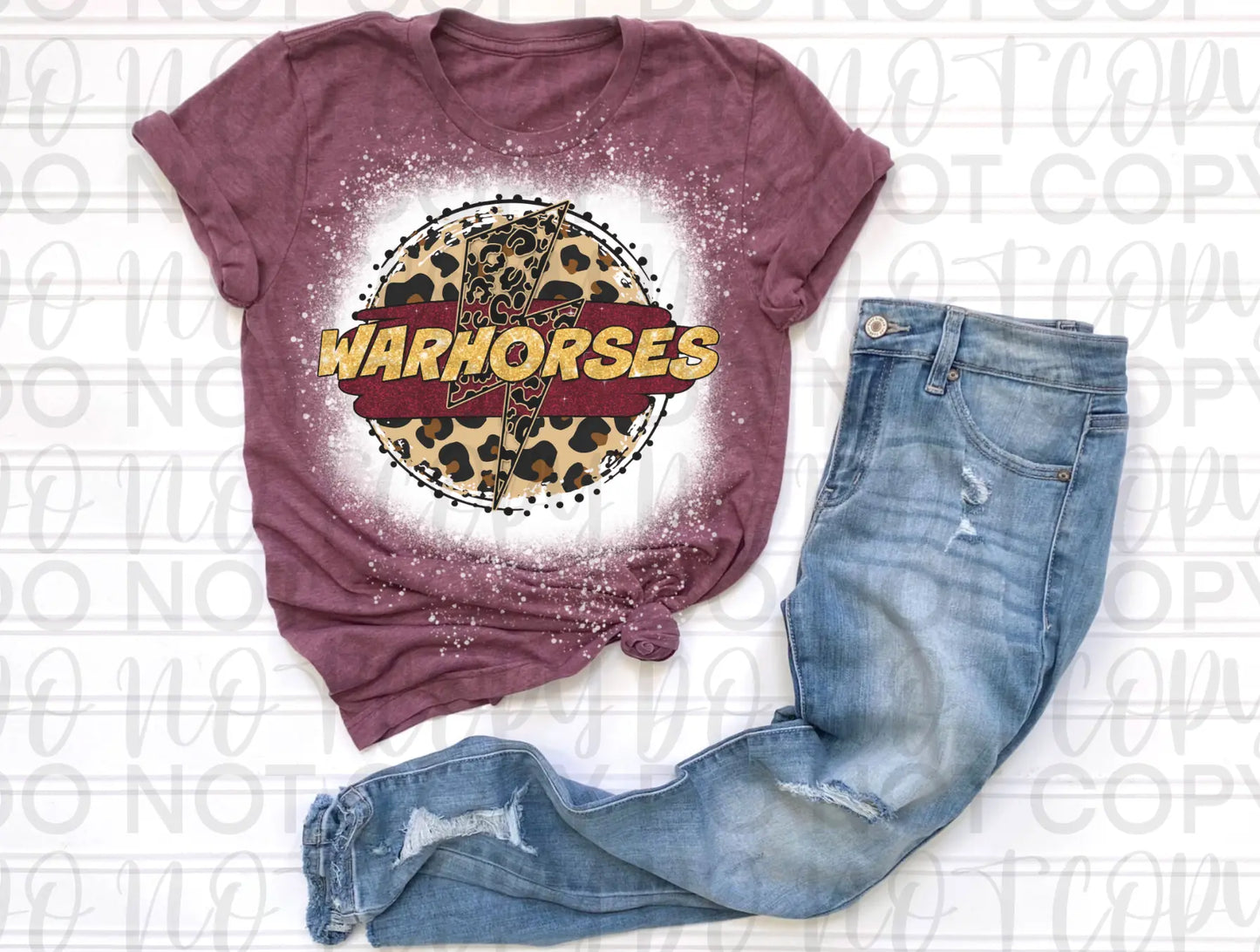 Warhorses LB Circle Bleached Tee - Branded By Barta