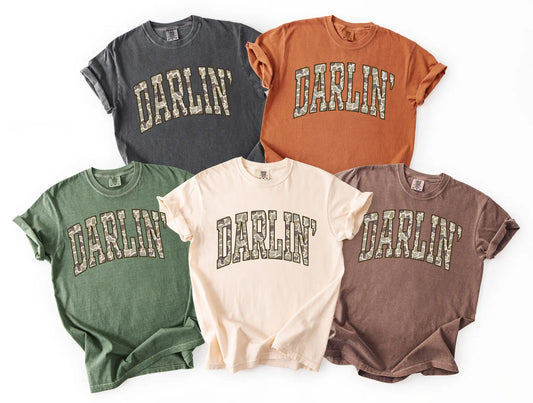 Darlin' Camo Graphic Tee Branded By Barta