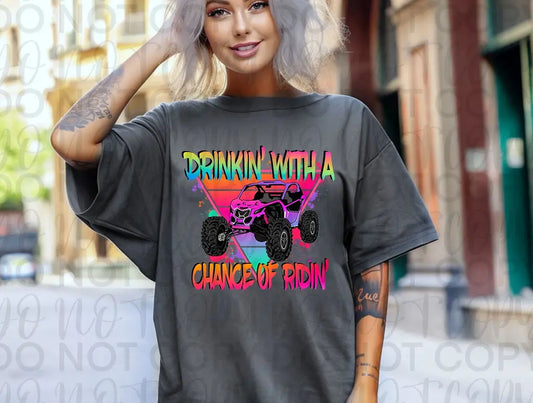 Drinkin' With A Chance Of Riding - Branded By Barta