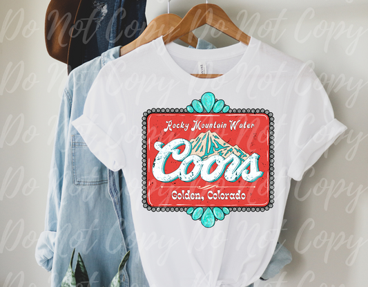 Coors Red & Turquoise