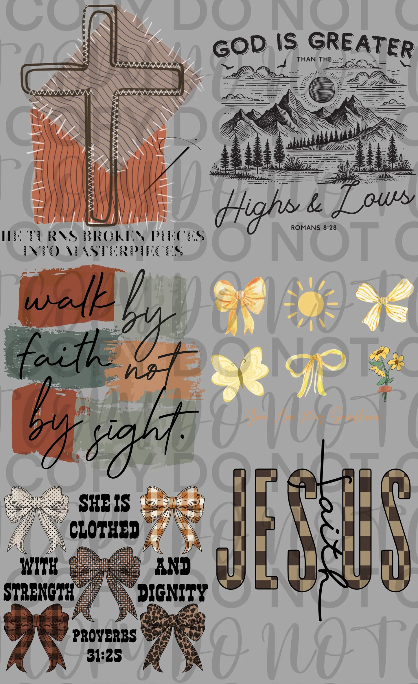 Faith Gang Sheet Mini - Branded By Barta