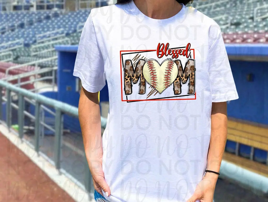 Blessed Mom Baseball - Branded By Barta