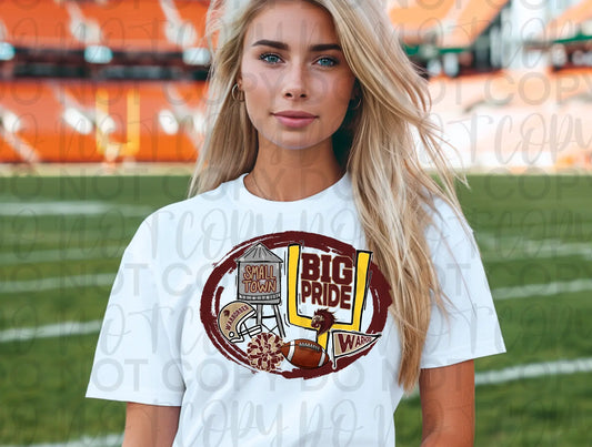 Small Town Big Pride Tee - Branded By Barta