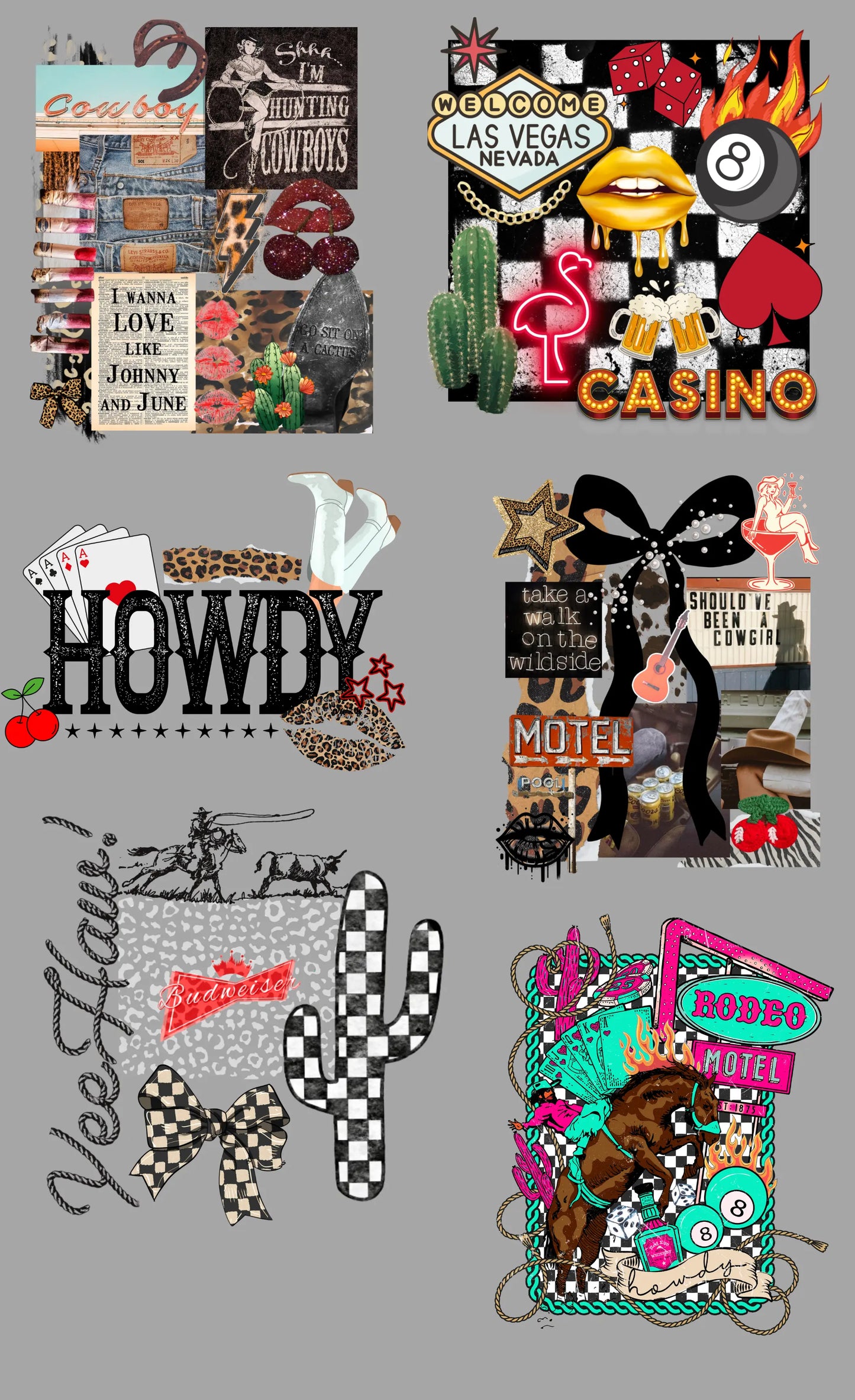 Howdy Western Gang Sheet Mini Branded By Barta
