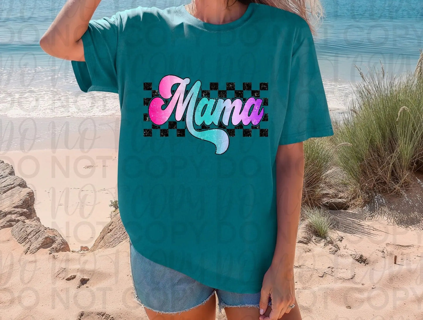 Checkered Mama Bright color - Branded By Barta