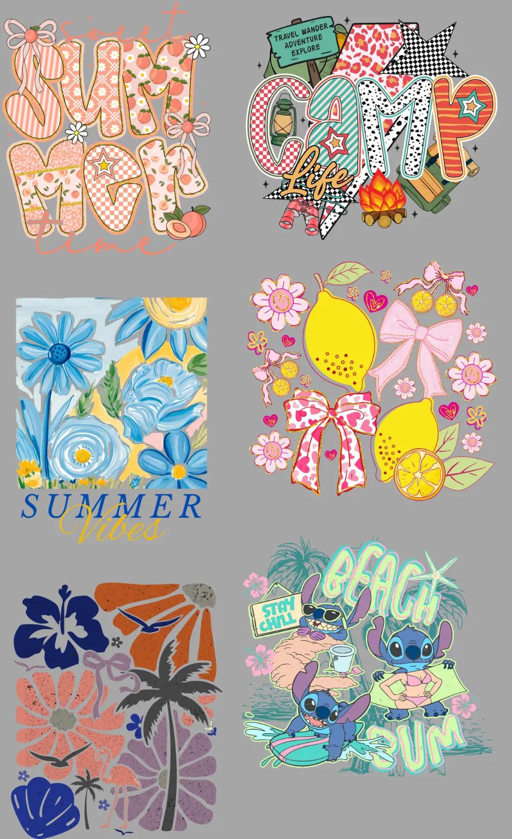 Summer Gang Sheet Mini Branded By Barta