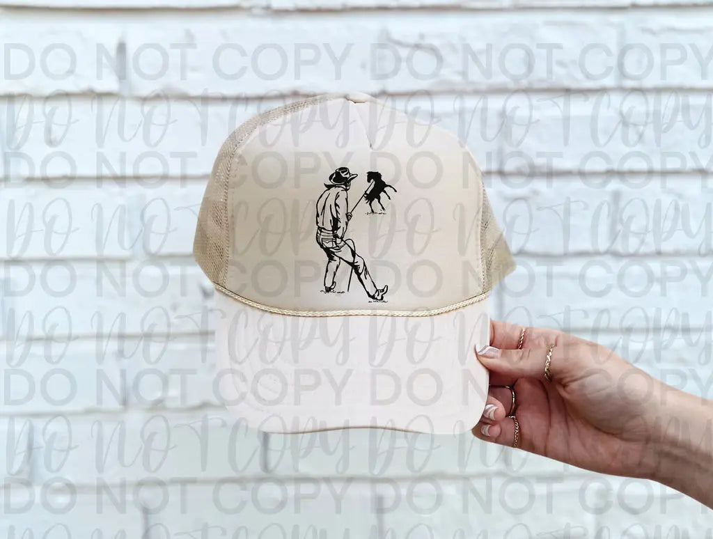 Cowboy Hat Patch DTF - Branded By Barta
