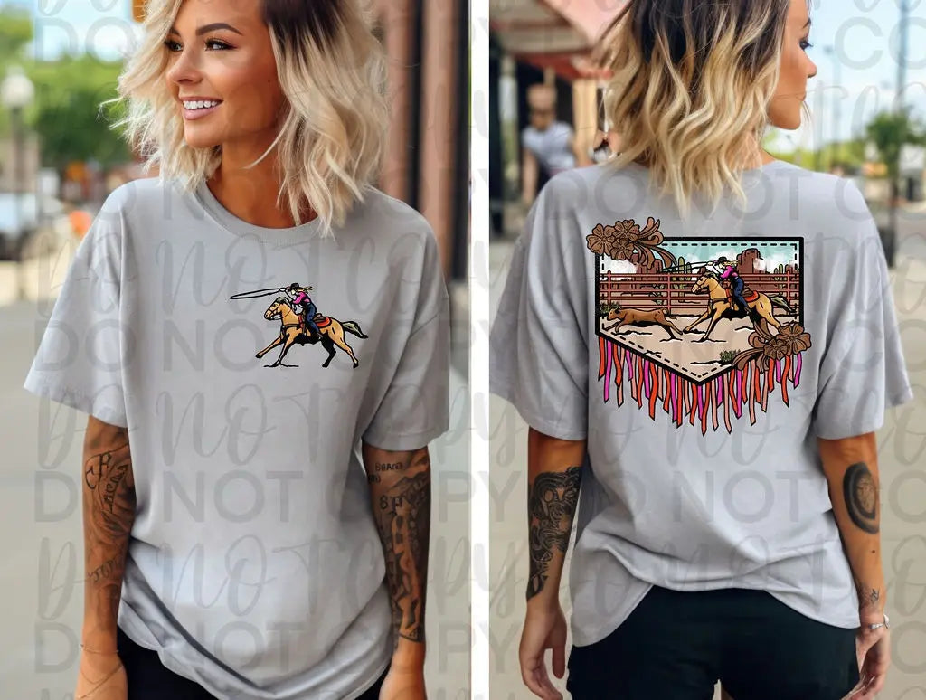 Cowgirl roping - Branded By Barta