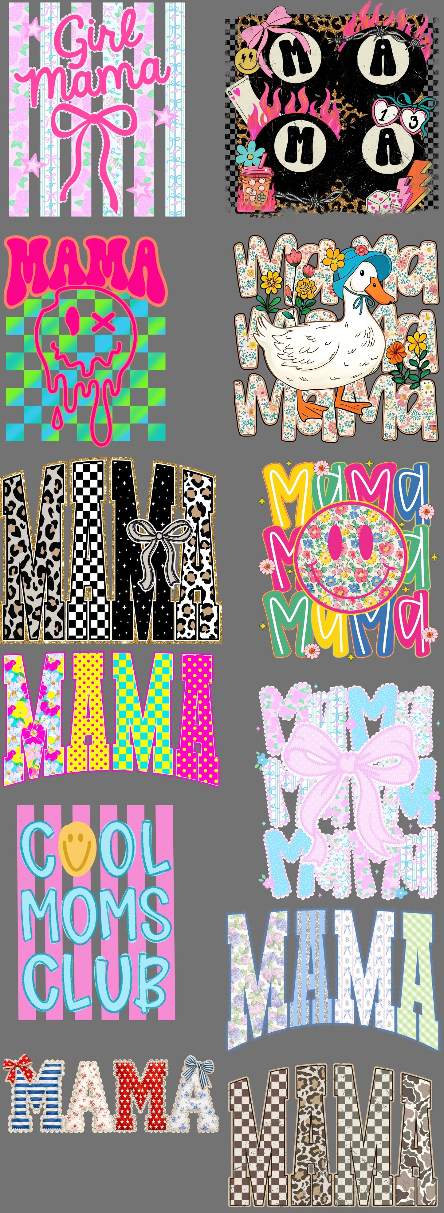 Mama Pre Made Gang Sheet brandedbybarta