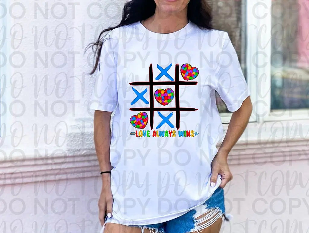 AU Love Always Wins Tic Tac Toe - Branded By Barta