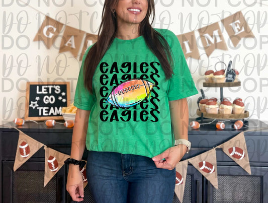 Eagles Colorful Football - Branded By Barta