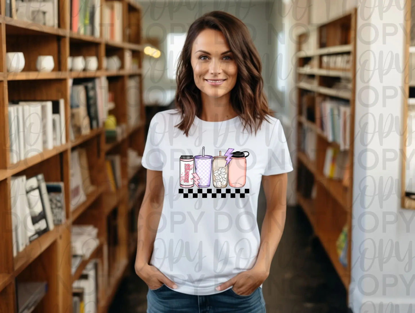 Drinks with energy checkered - Branded By Barta