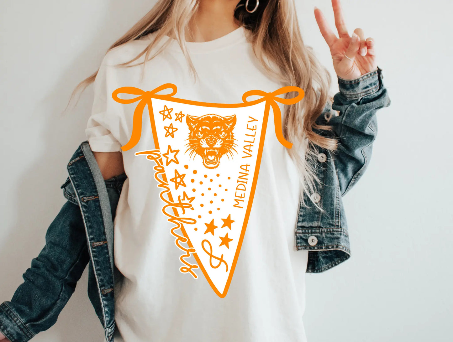 Medina Valley Panthers Pennant Tee Branded By Barta
