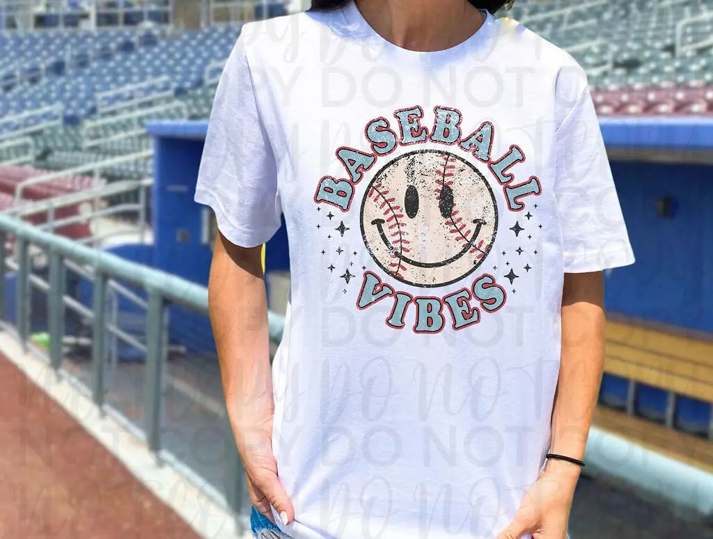 Baseball Vibes Distressed - Branded By Barta