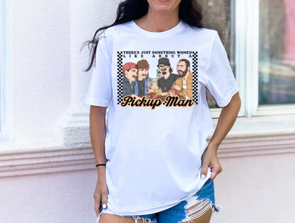 Pickup Man- CC White- Graphic Tee - Branded By Barta