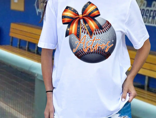 Houston Astros Faux Diamond Baseball brandedbybarta