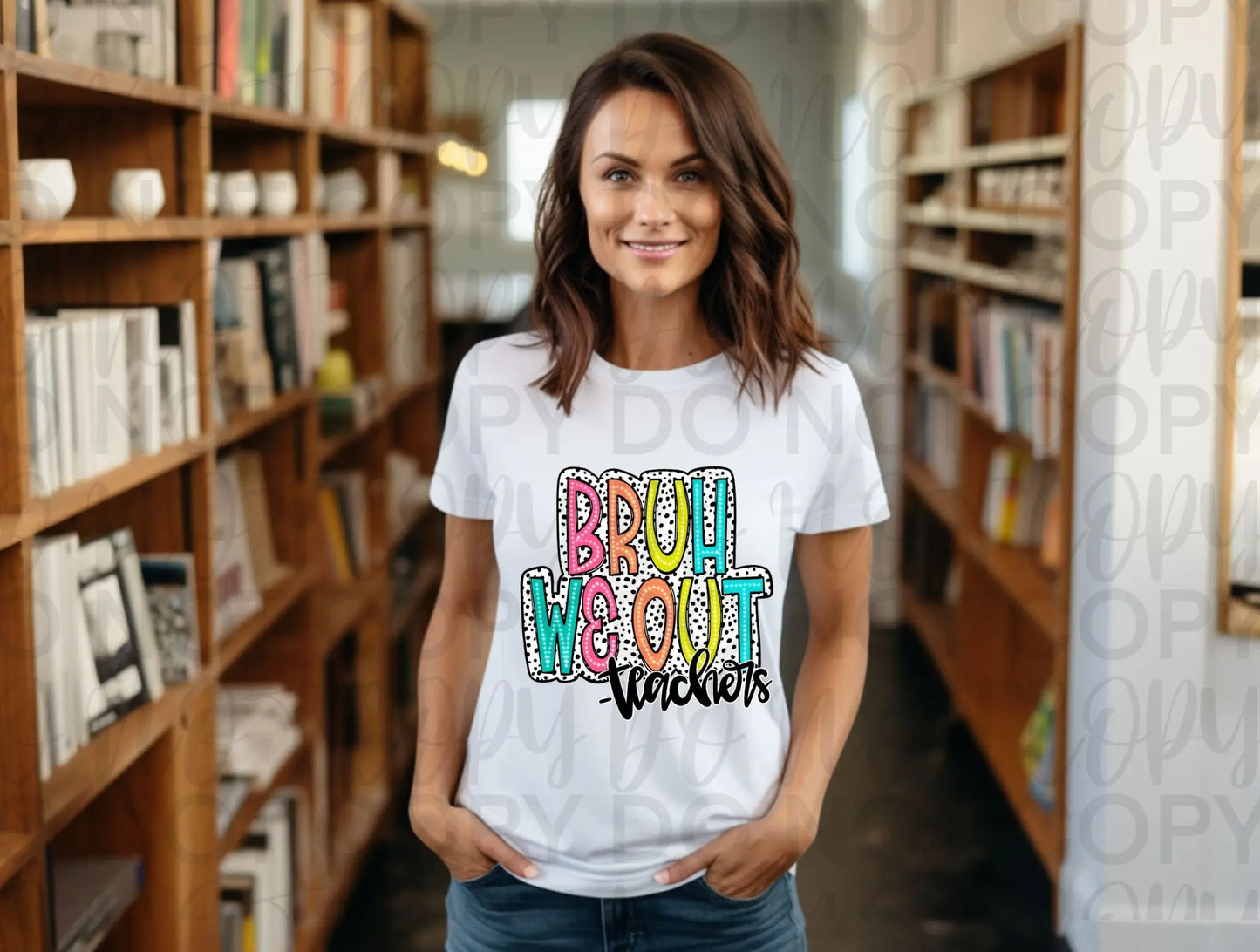 Bruh we out neon polka dot - Branded By Barta