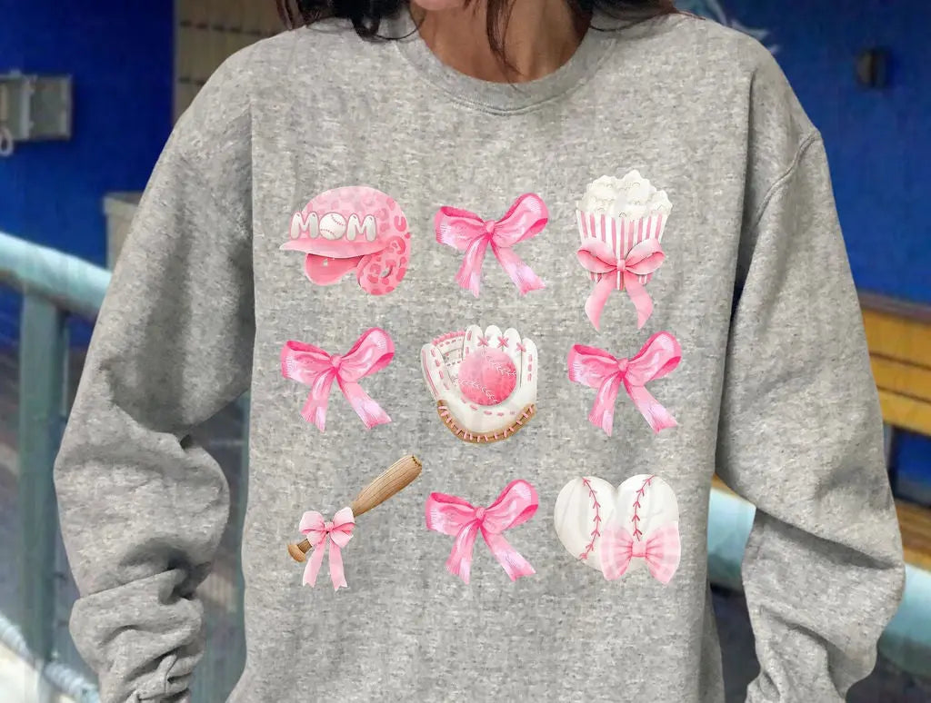 Baseball Mom Coquette Bow - Branded By Barta