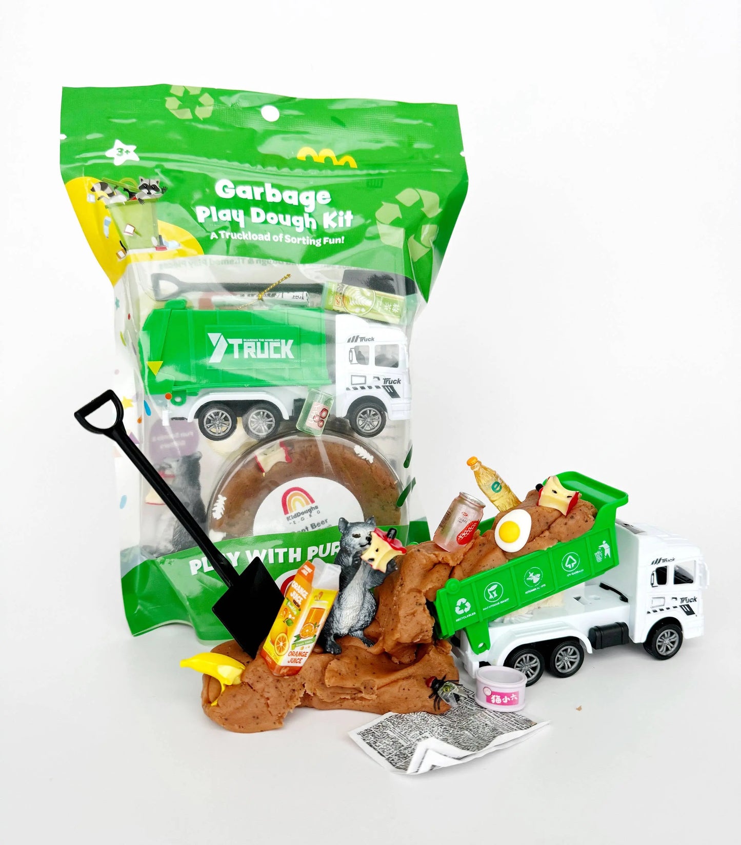 Garbage KidDough Play Kit Earth Grown KidDoughs (KidDoughs by EGKD)