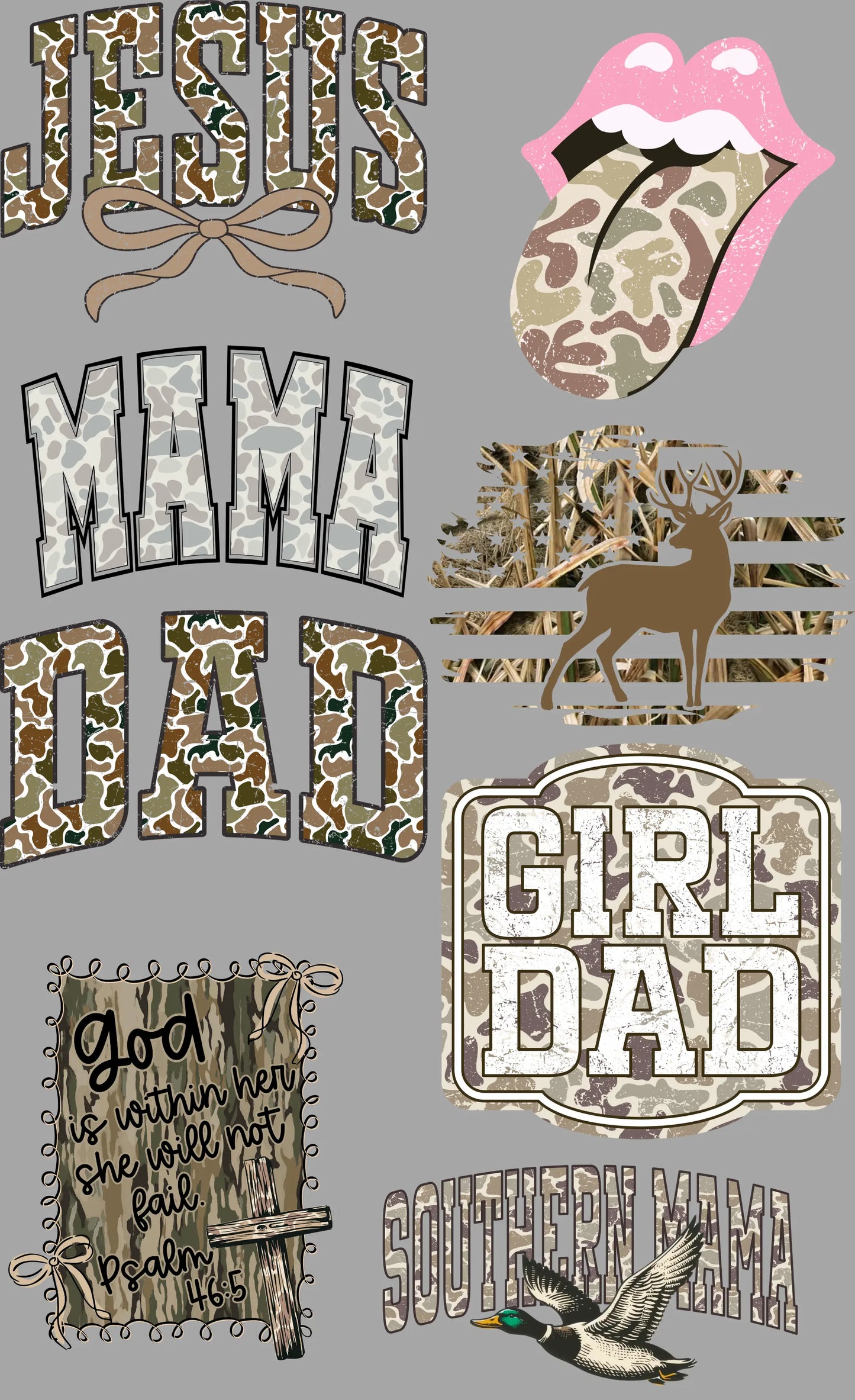 Camo 2 Gang Sheet Mini Branded By Barta