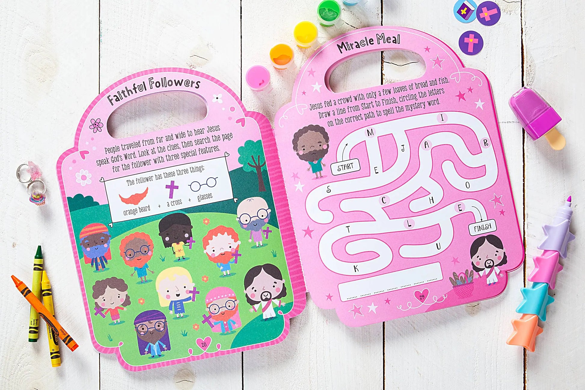 My Pretty Pink Bible Activity Book (Easter Basket Ideas) - Branded By Barta