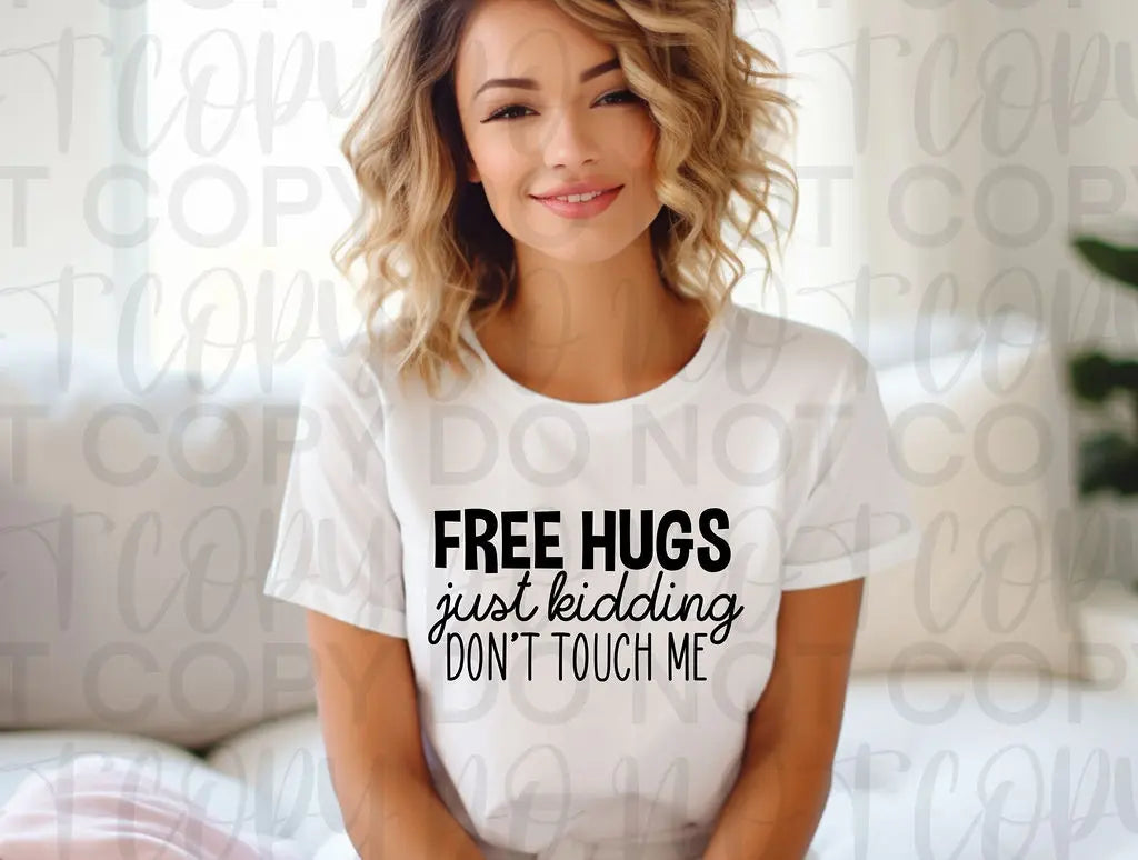 Free Hugs Jk Don't Touch Me - Branded By Barta