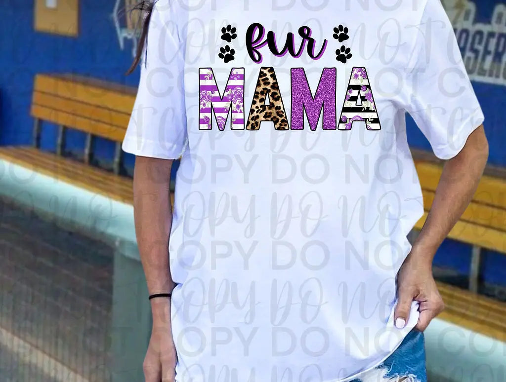 Fur Mama Purple Floral